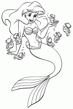 Intelligence Ariel The Little Mermaid Printable Coloring Pages ...