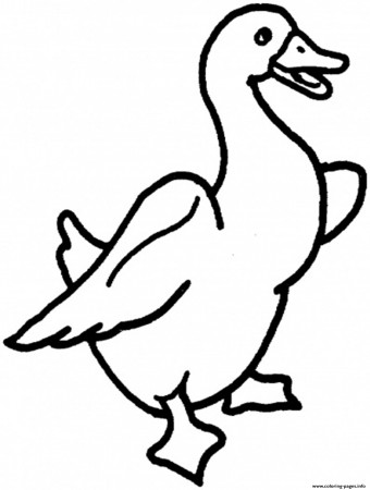 Print goose free printable animal sa027 Coloring pages