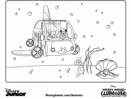 Mouse Clubhouse Coloring Pages Mickey - Colorine.net | #18146