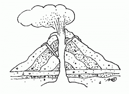 Related Volcano Coloring Pages item-12899, Volcano Coloring Pages ...