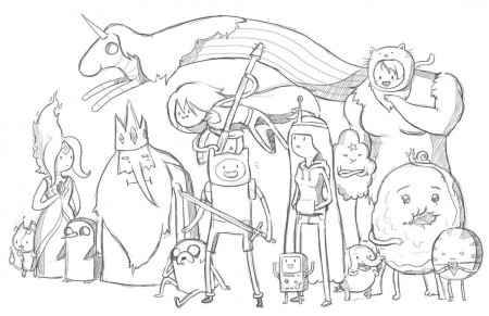 Printable Adventure Time Coloring Pages | Cartoon Coloring pages ...