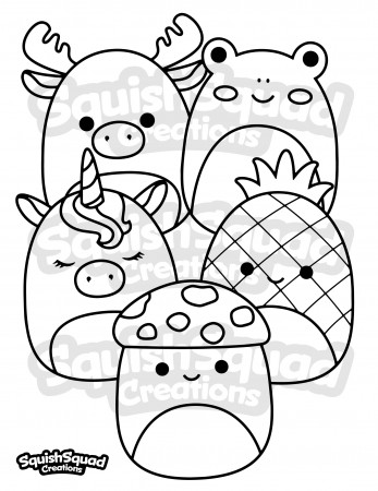 Squishmallow Coloring Page Printable Squishmallow Coloring - Etsy Israel