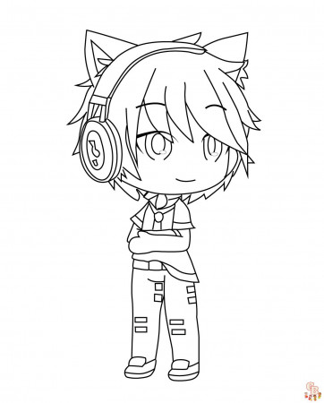 Gacha Club Coloring Pages - Free Printable Sheets | GBcoloring