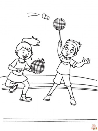 The Top Badminton Coloring Pages for Kids