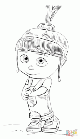 Agnes from Despicable Me coloring page | Free Printable Coloring Pages