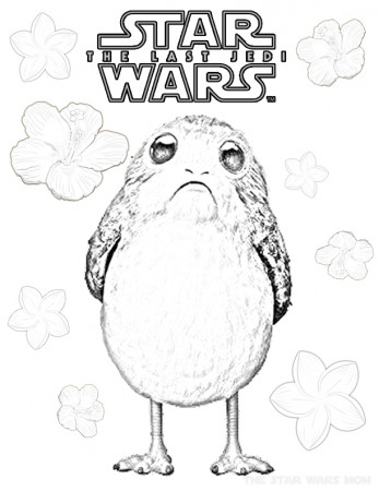 Flowers for Porg - Springtime Coloring Page - The Star Wars Mom – Parties,  Recipes, Crafts, and Printables