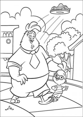 Chicken Little Coloring Pages