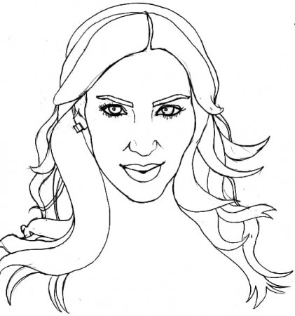 Kim Kardashian Coloring Pages - Free Printable Coloring Pages for Kids