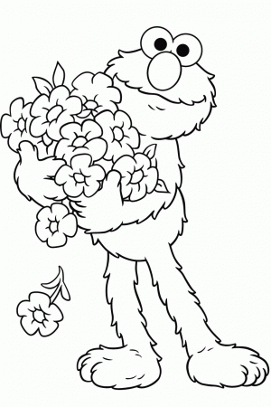 Elmo S - Coloring Pages for Kids and for Adults