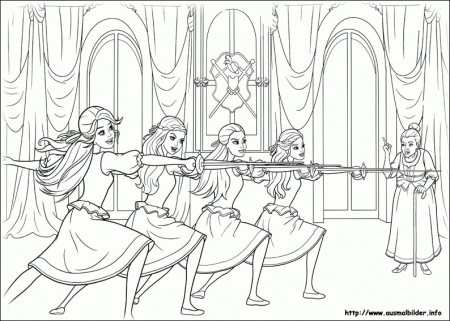 Barbie And The Three Musketeers - Coloring Pages for Kids and for ...