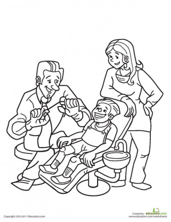 Dental Coloring Pages For Preschool Tooth Coloring Sheets Tooth ...