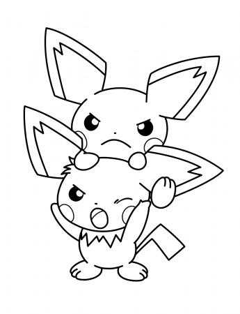 Educational Pikachu Pokemon Valentine Coloring Page - Coloring Pages