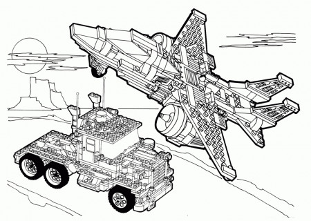 Space Police Coloring Page