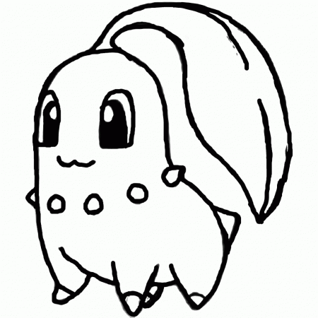 Chikorita Coloring Page