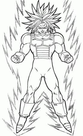 Dragon Ball Z Coloring Pages Trunks