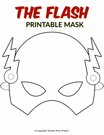 Free Printable Superhero Face Masks for Kids - Simple Mom Project | Mask  for kids, Face masks for kids, Mask template printable