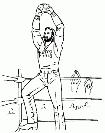 wwe coloring pages to print Coloring4free - Coloring4Free.com