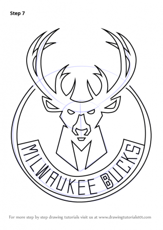 How to Draw Milwaukee Bucks Logo - DrawingTutorials101.com | Bucks logo,  Milwaukee bucks, Drawings