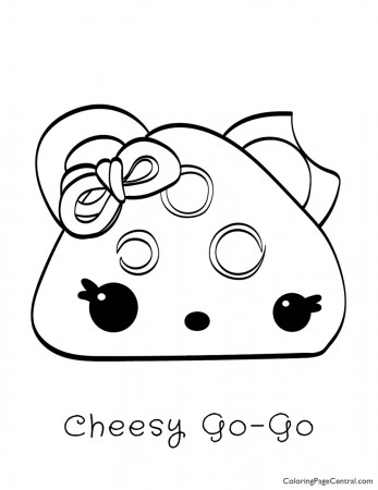 Num Noms - Cheesy Go-Go Coloring Page | Coloring Page Central