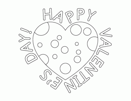 Premium Vector | Happy valentine's day coloring page for kids. heart coloring  greeting card