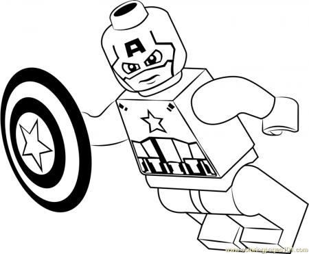 Lego Captain America Coloring Page - Free Lego Coloring Pages ...