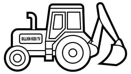 Important Digger Colouring Pages How To Draw Excavator Truck Coloring  Tractor Colors For Ki… | Truck coloring pages, Tractor coloring pages, Coloring  pages for kids