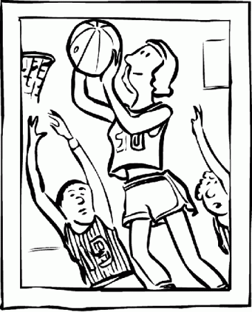 Basketball - Making the Hoop Coloring ...