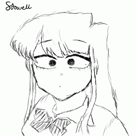 New to art in general, but here is Komi ...
