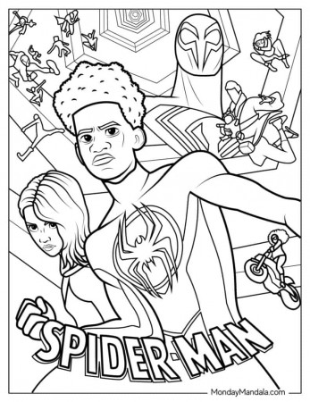 20 Miles Morales Coloring Pages (Free ...