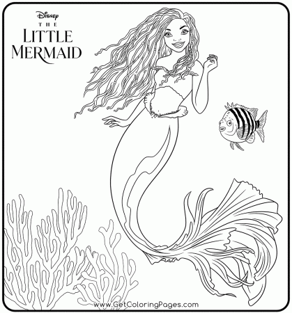 The Little Mermaid Movie Coloring Pages - GetColoringPages.com