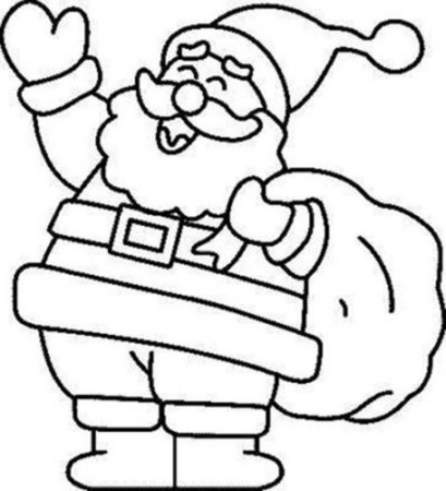 Dibujos de Santa Claus (Papá Noel) para colorear en Navidad 