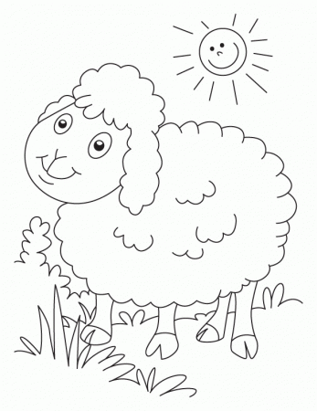 sheep coloring page 07 sheep coloring pages | Inspire Kids