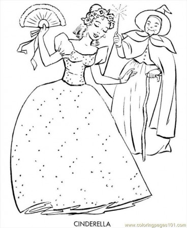 Coloring Pages Cinderella 02 (Cartoons > Cinderella) - free 