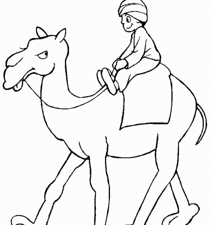 Camels Coloring Pages Printable For Kids - Kids Colouring Pages