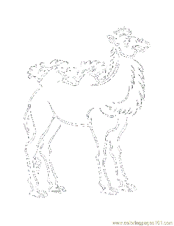 Coloring Pages Camel (Mammals > Camel) - free printable coloring 