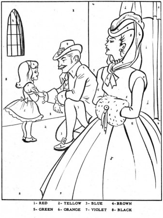 vintage-color-by-number-coloring-books-9 | Free coloring pages for 