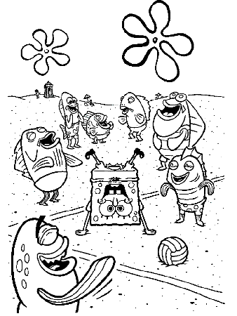 Spongebob And Friends Coloring Pages 24 | Free Printable Coloring 