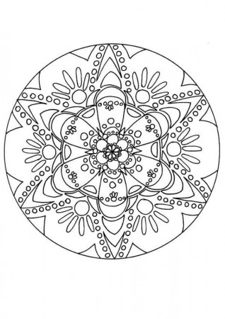 Coloring Pages Difficult Christmas Ornament
