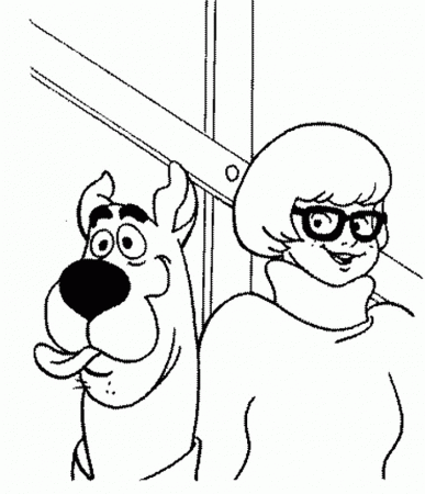 velma and scooby doo Colouring Pages (page 2)