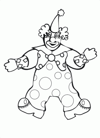 Clown Coloring Pages for Kids- Free Coloring Sheets