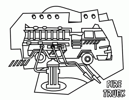 Fire Truck Coloring Pages For Kids