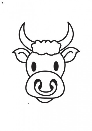 Coloring page Bull's Head - img 17565.