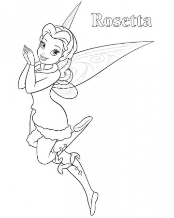 Print Rosetta Tinkerbell Coloring Page or Download Rosetta 