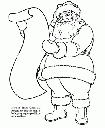 Santa Coloring Pages 2014- Z31 Coloring Page