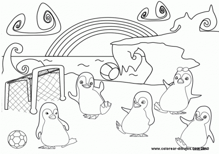 Pingüinos Ozie boo.Dibujos para colorear de Pingüinos Ozie boo 