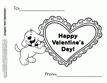 Puppy Valentine Printable | Clifford