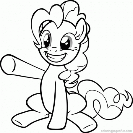 Pinkie Pie My Little Pony Free Coloring Page