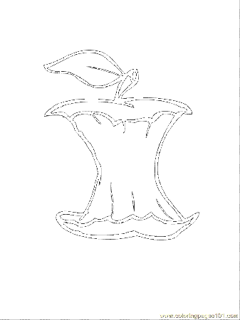 apple core Colouring Pages
