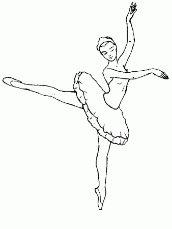 Coloring page Ballet Ballet