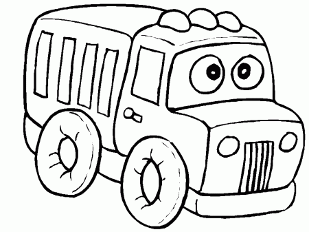 Fire Truck Coloring Pages For Kids - Free Printable Coloring Pages 